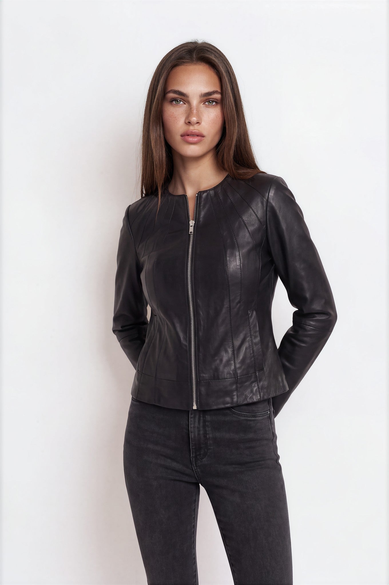 Fitted Leather Jacket