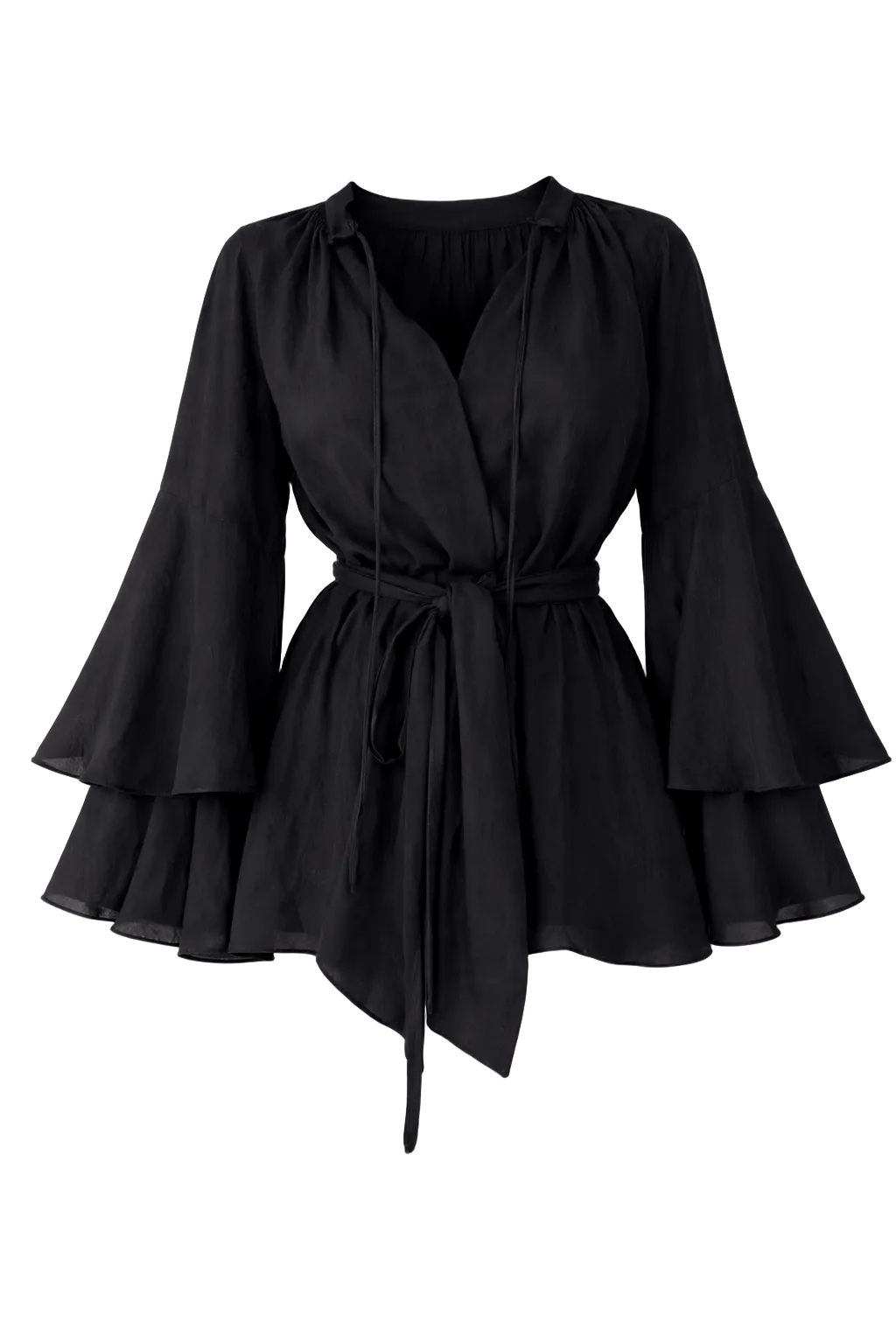 Bell Sleeve Tight waist Blouse