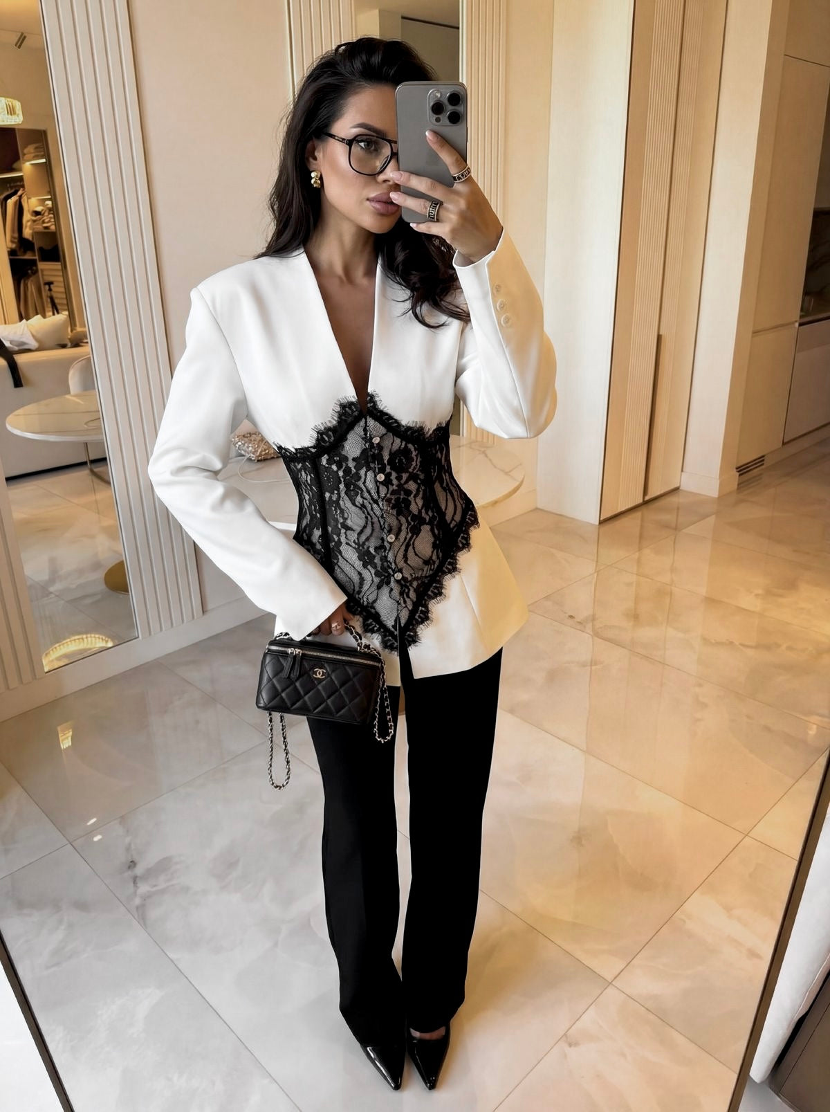 Lace Corset Blazer