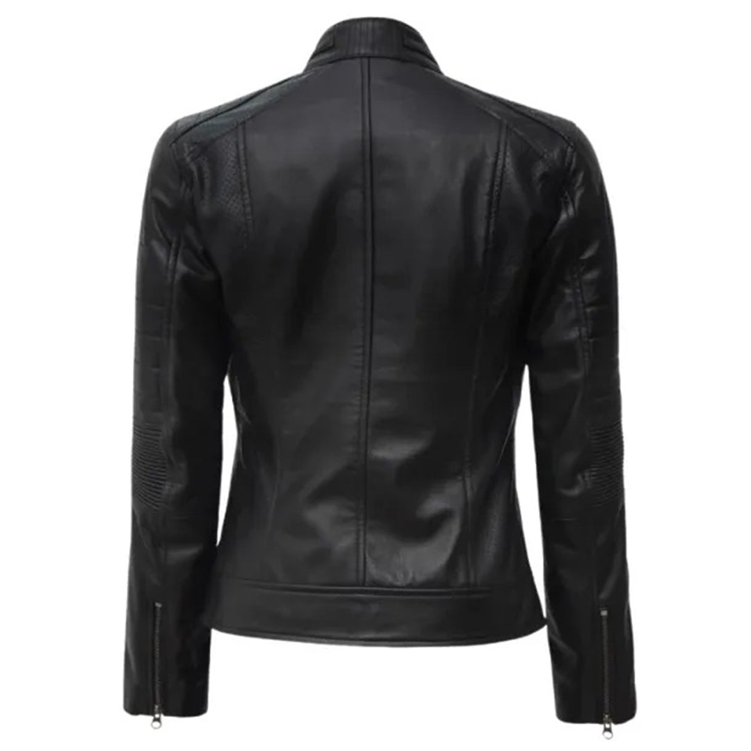 Fitted leather Jacket