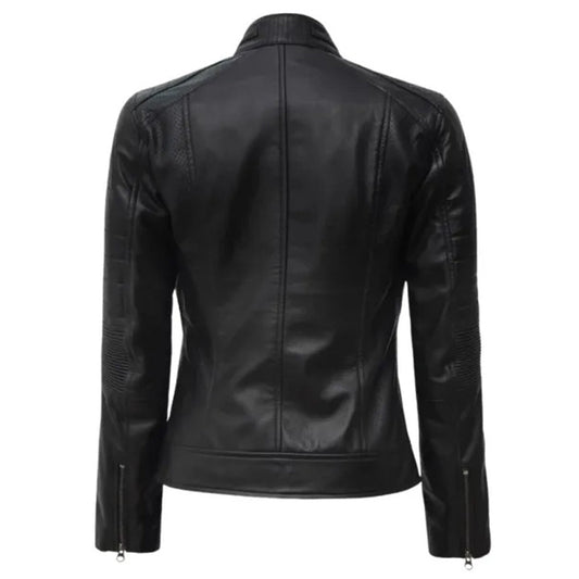 Fitted leather Jacket