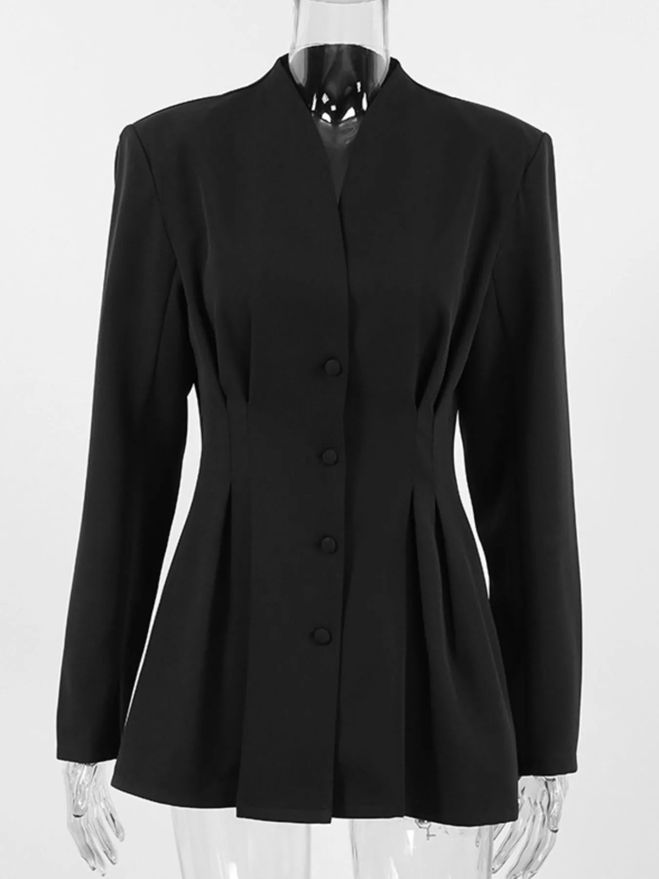Fitted Blazer, Black