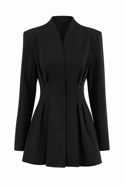 Fitted Blazer, Black