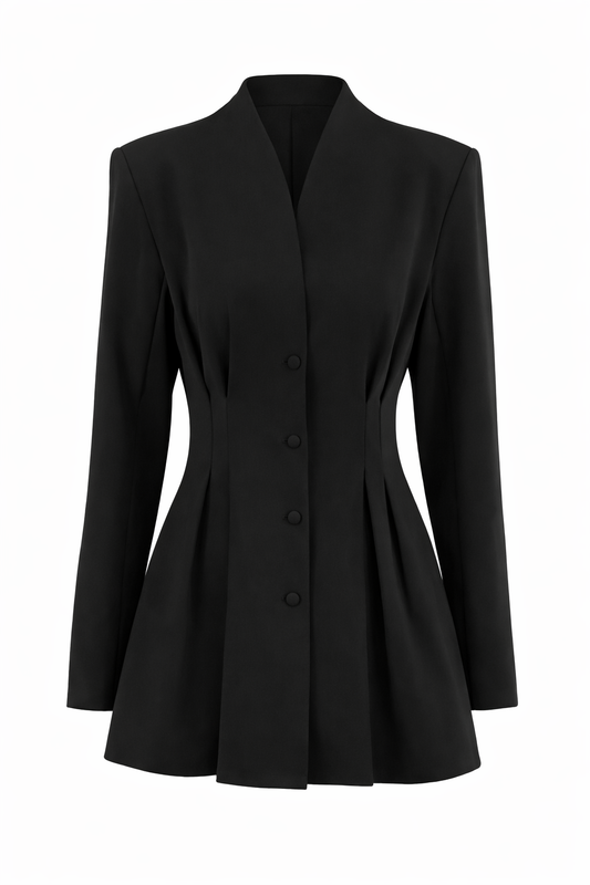 Fitted Blazer, Black