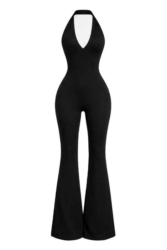 Halter Neck Sleek Jumpsuit