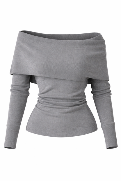 Off-Shoulder Long Sleeve Top