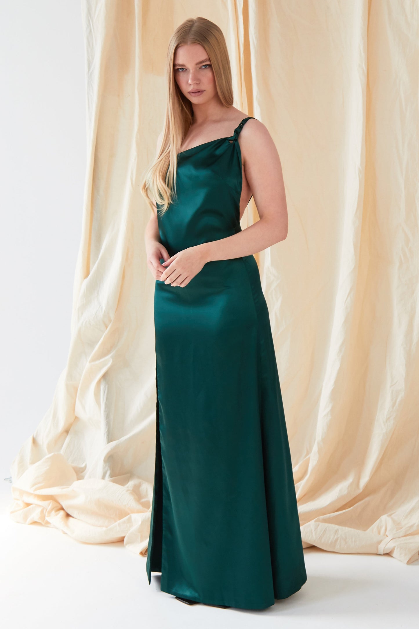 Emerald Green Maxi Dress-4