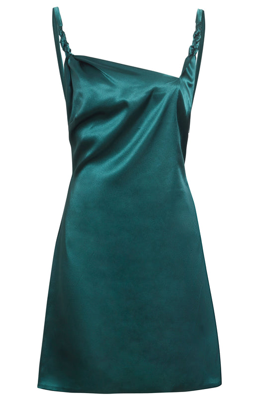 Emerald Green Mini Dress-0