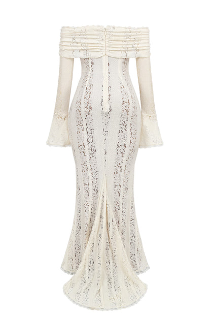 Sheer White lace Dress