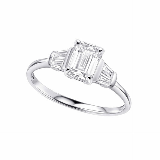 Beginnings Sterling Silver Cubic Zirconia White ring R3899C