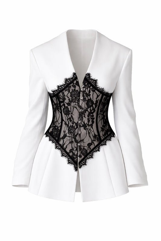 Lace Corset Blazer